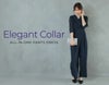 Elegant Collar オールインワンパンツドレス（ネイビー）
