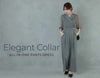 Elegant Collar オールインワンパンツドレス（スモーキーグレー）